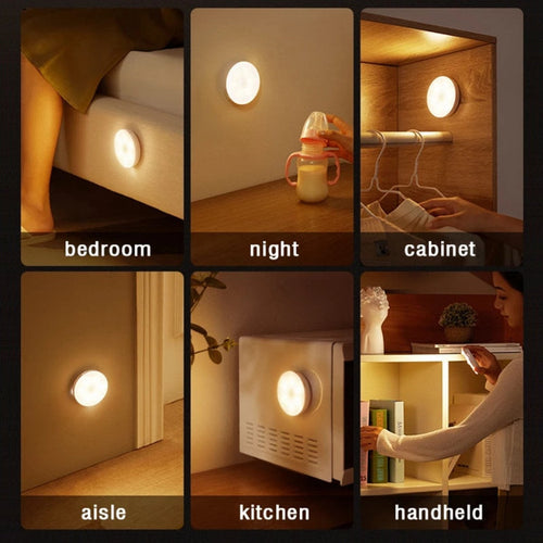 Skanto | Klistrete LED Bevegelsessensor Mini Nattlampe