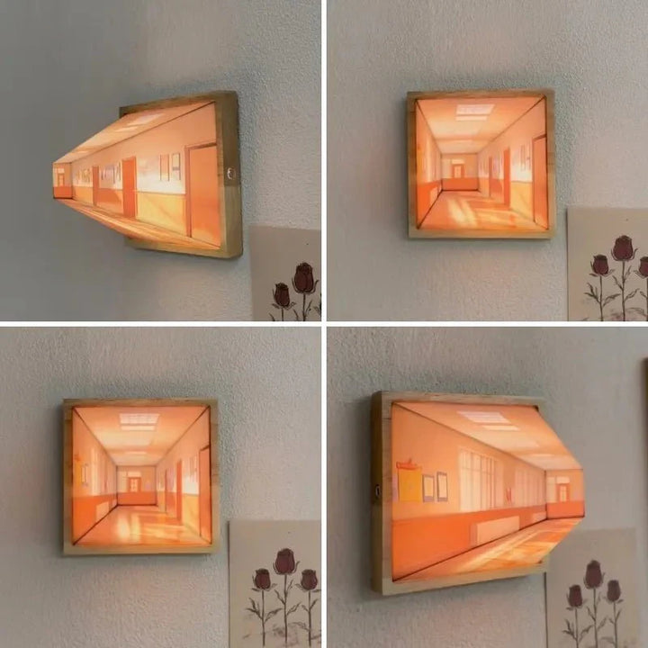 Skanto | DimenLamp - 3D LED Lampe - Moderne Veggdekorasjon - Unik Gaveidé