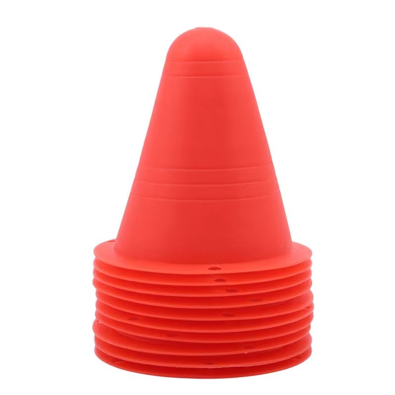 Skanto | 10-Pack Treningskjegler for Skøyting, Fotball, Amerikansk Fotball og Sportsøvelser