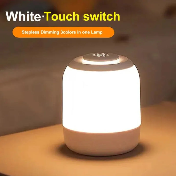 Skanto | LUMINA TOUCH LED bordlampe | Bærbar & Dimmbar | Touch-kontroll | For soverom & barnerom