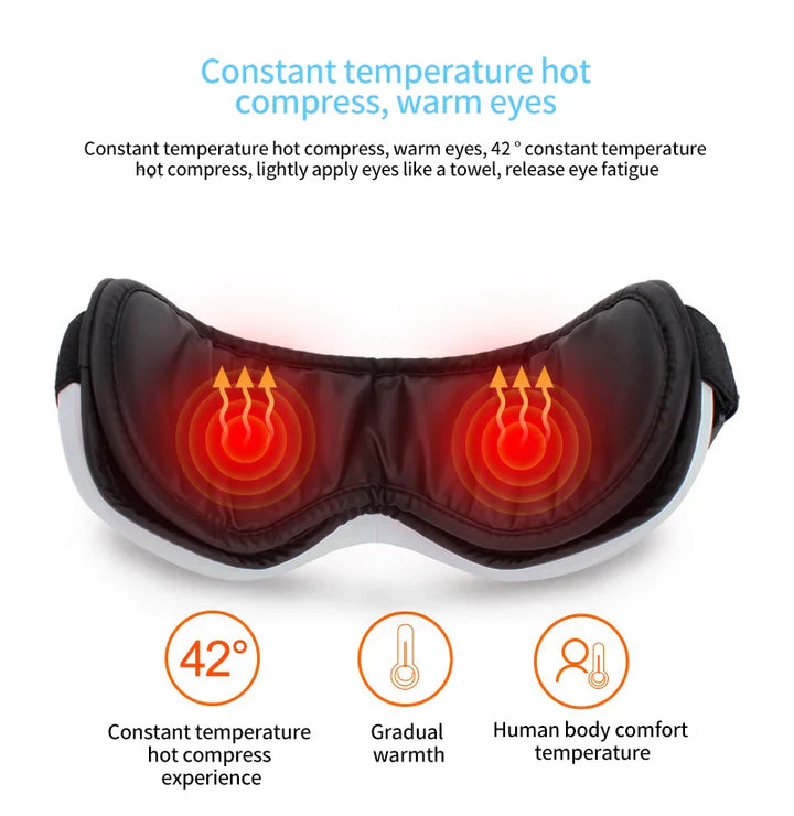 Skanto | Bluetooth Musikk Hot Compress Øyemassør