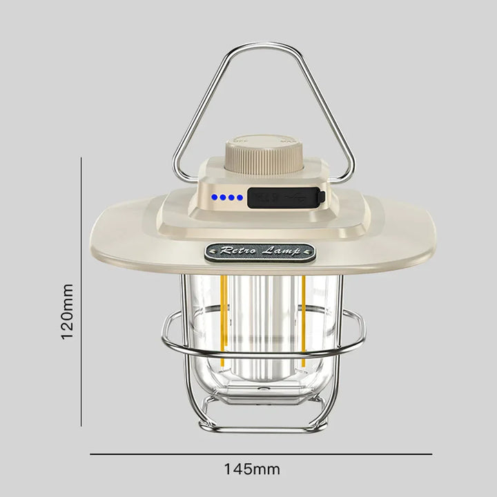 Skanto | Retro Oppladbar LED Campinglanterne - NostalgiaGlow