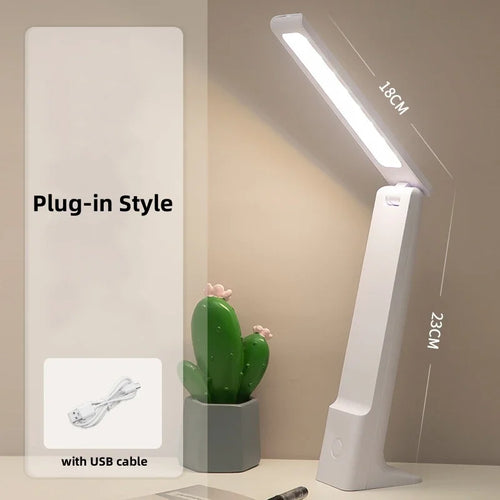 Skanto | Lumora LED Bordlampe | Dimmbar & Berøringskontroll | 3 Lysfarger | Batteri 20t | Hvit/rosa/blå
