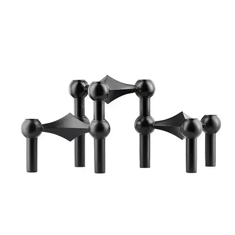 Skanto | Metall Lysestake – Modulært Molekyl Design, Bord & Dekor
