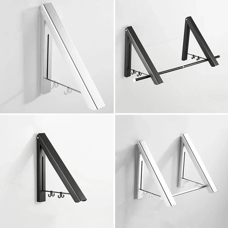 Space Saver Foldbar Veggklær Aluminiumstativ | Skanto