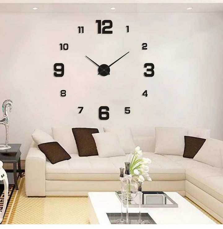 Skanto | 3D-LED veggklokke – rammefri DIY design