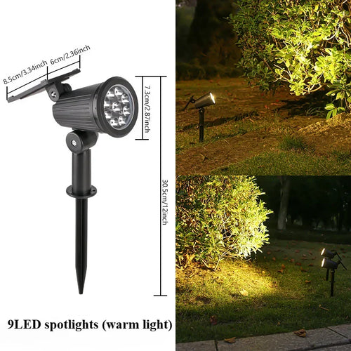 Solar LED Hage Spotlight Utendørs | Skanto