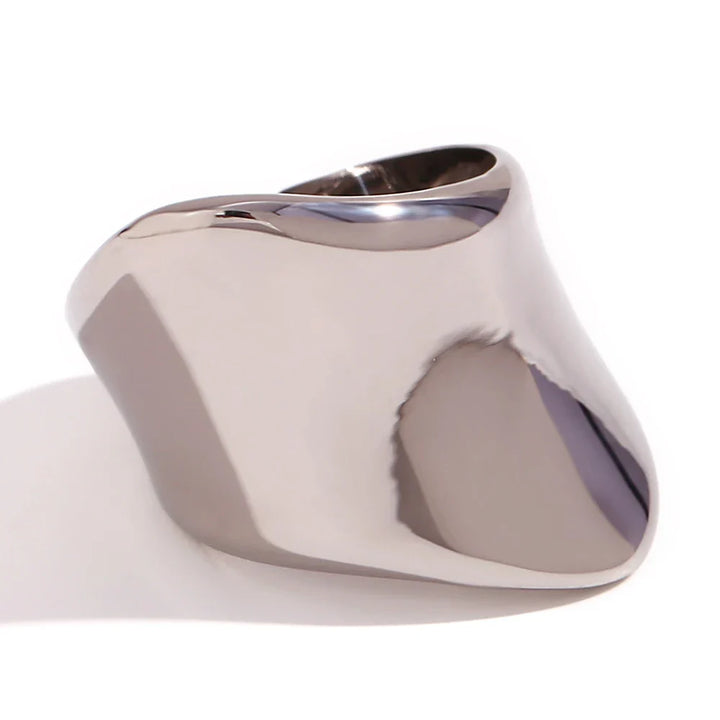 Skanto | 18k Bred Bølger Klassisk Ring