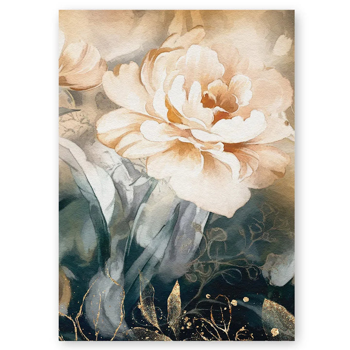 Serene Pastel Petals Floral Abstract Veggkunst Fine Art Lerrettrykk Moderne Botaniske Bilder For Stue Spisestue Kunst Dekor | Skanto