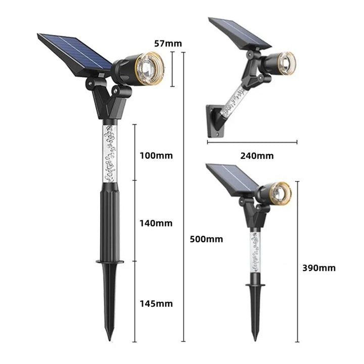 Solar-LED-hagehus-utenfor-vei-spotlights