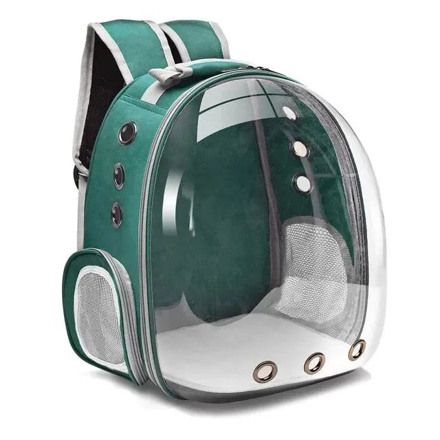 Skanto | Kattetransportsekk | Transparent kapseldesign | Pustende og sikker
