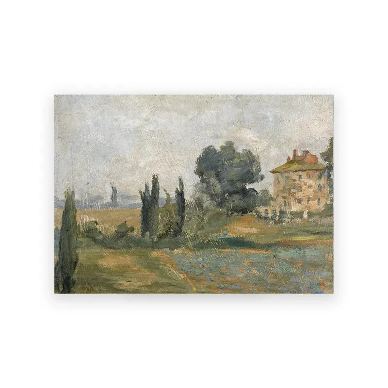 Klassiske vintage sommerlandskap fine kunst lerret utskrifter galleri veggkunst bilder for stue spisestue soverom kunst dekor | Skanto