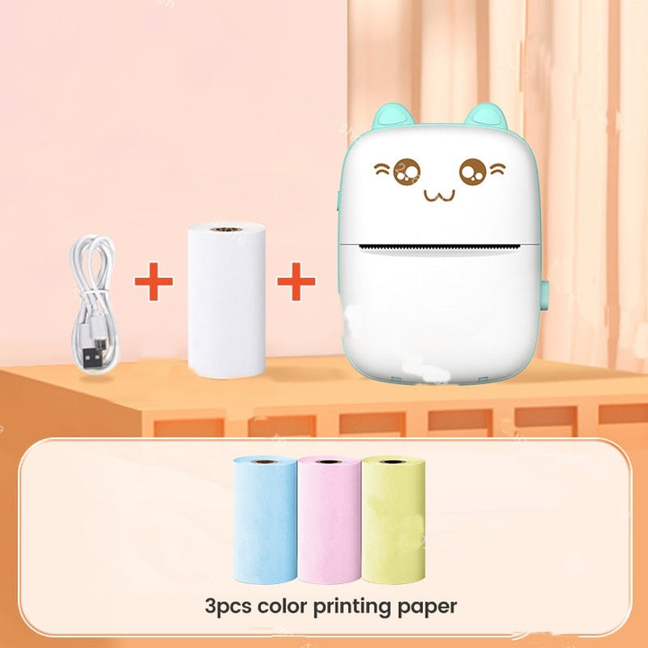 Mini Cat Termisk Skantouetooth Etikettprinter | Skanto