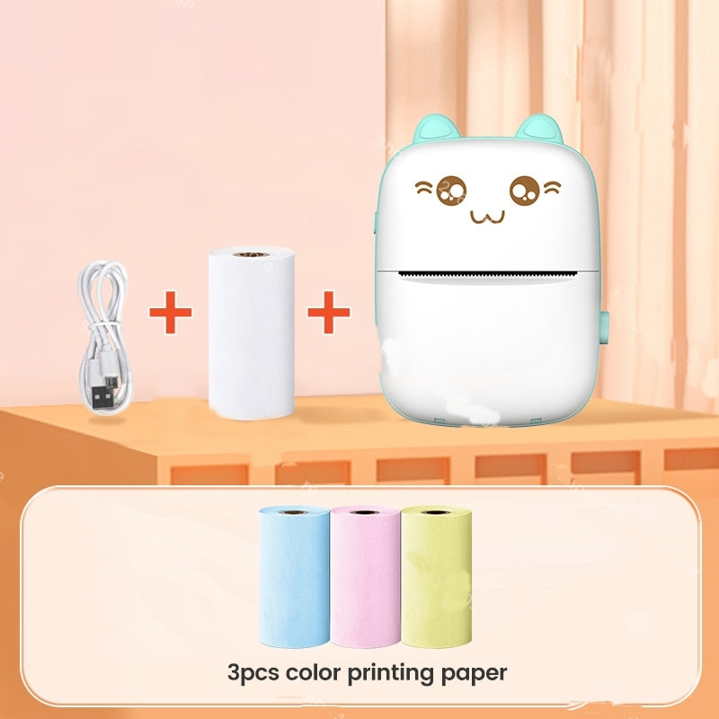 Mini Cat Thermal Skantouetooth Label Printer | Skanto