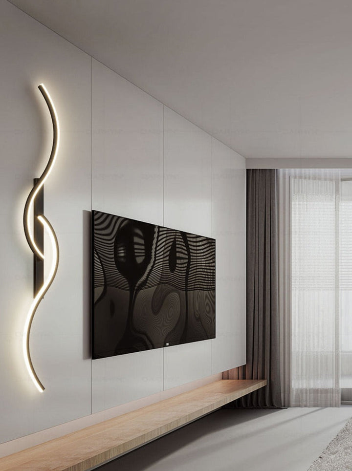 Skanto | GlowCraft – Moderne LED Vegglampe med Kunstnerisk Design