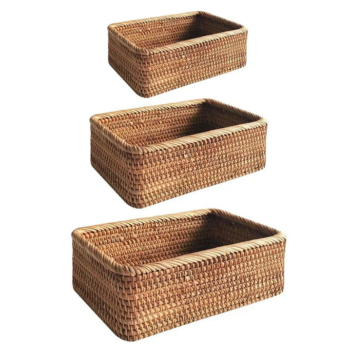 Skanto | Håndvevd Rattan Pilkurv for Oppbevaring