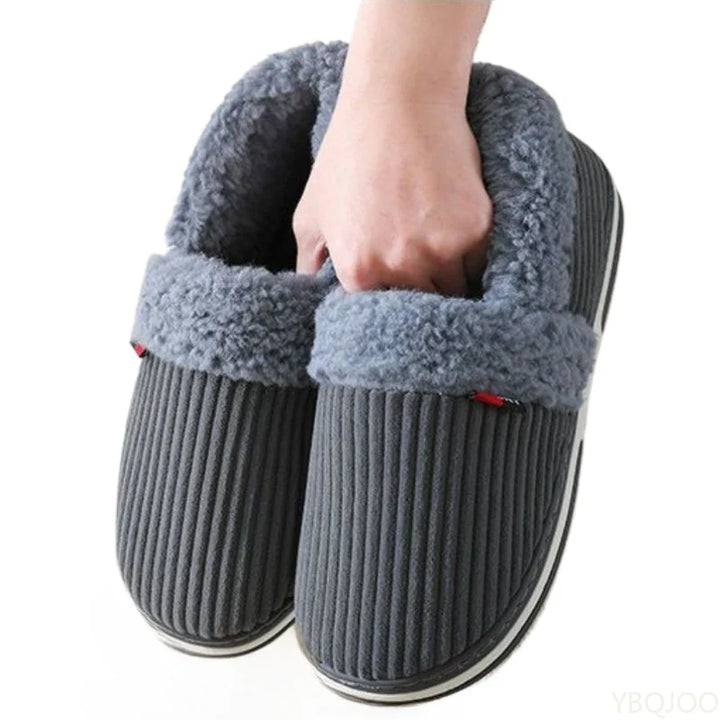 Skanto | Nordhavn | Vinter Kose Husholdningsk slippers for Par | Fluffy Bomullss slippers med Hælpolstring | Rutsjefri, Varme & Myke – Kvinner & Menn Husholdningsk slippers