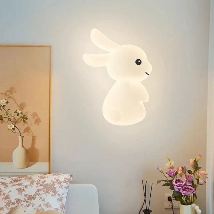 RabbitGlow Lampe - Leken LED Barnas Vegglampe Skanto