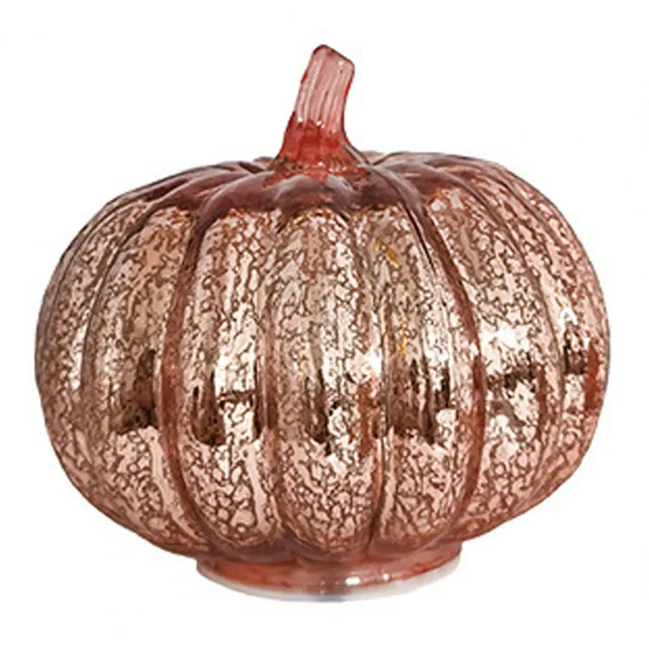 Skanto | Aurelia Glow Glass Pumpkin Decoration | Starry Sky Design | LED- og timerfunksjon | Høst & Halloween