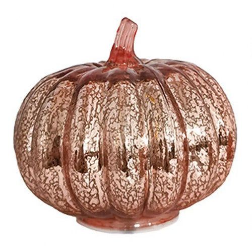 Skanto | Aurelia Glow Glass Pumpkin Decoration | Starry Sky Design | LED- og timerfunksjon | Høst & Halloween