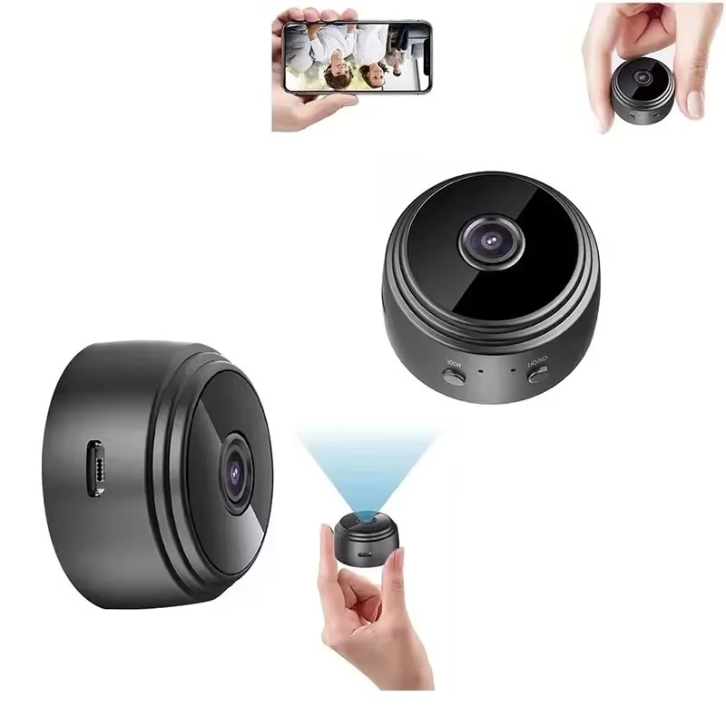 Skanto | Mini 1080p HD trådløst sikkerhetskamera med nattsyn og lyd