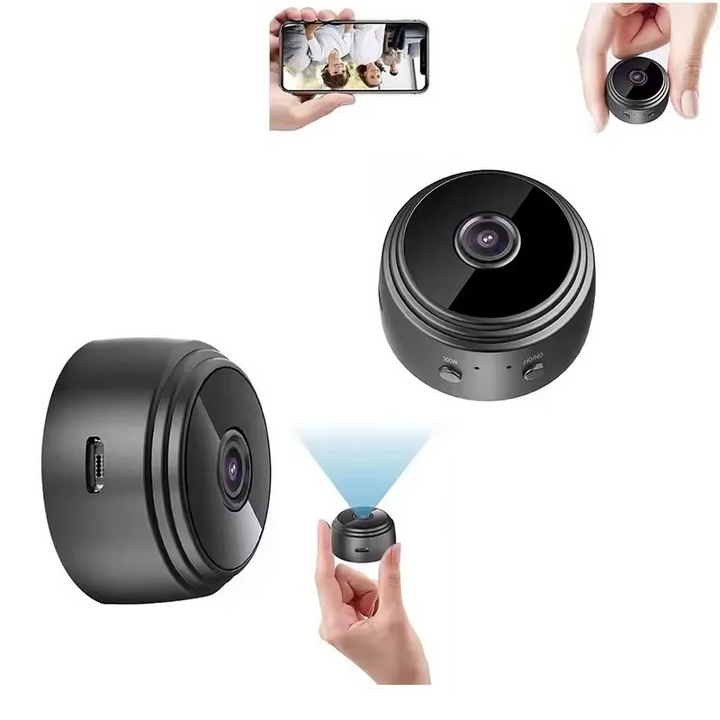 Skanto | Mini 1080p HD trådløst sikkerhetskamera med nattsyn og lyd