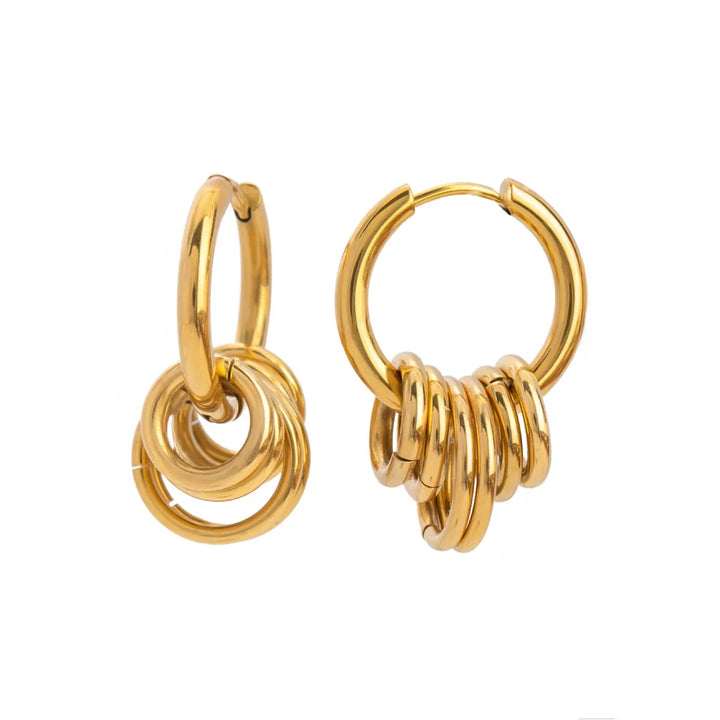 Skanto | Delikat Huggie Hoop Spiral Øredobber