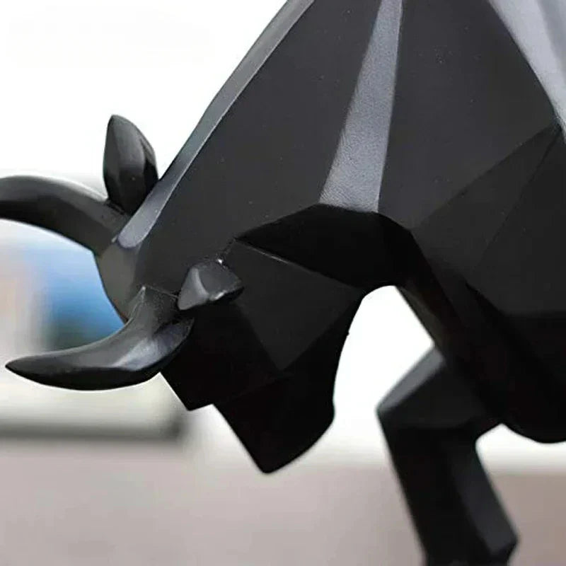 Skanto | ToroArte Bulle Skulptur | Nordisk Design | Harpiksfigur Moderne | 35 cm / 26 cm