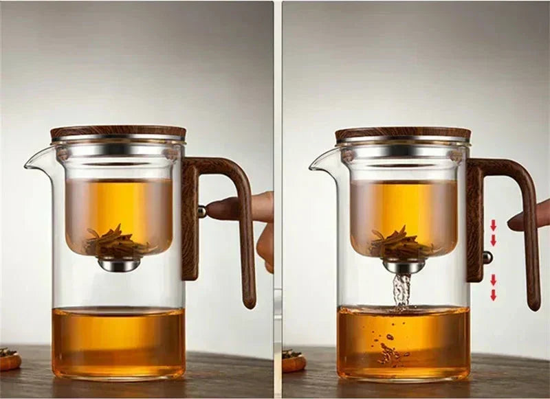 TheePuur Glassfera – Glass Teapot med løs filter for varm og kald te | Skanto