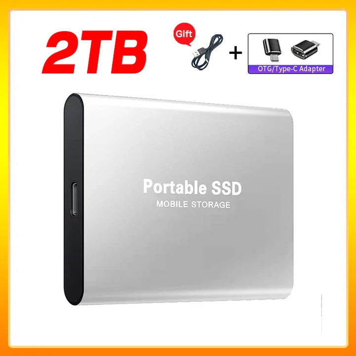 Skanto | Høyhastighets Ekstern Solid State Drive 1TB Bærbar Ekstern Harddisk ssd 2TB Ekstern harddisk ssd harddisk For Laptop Mac