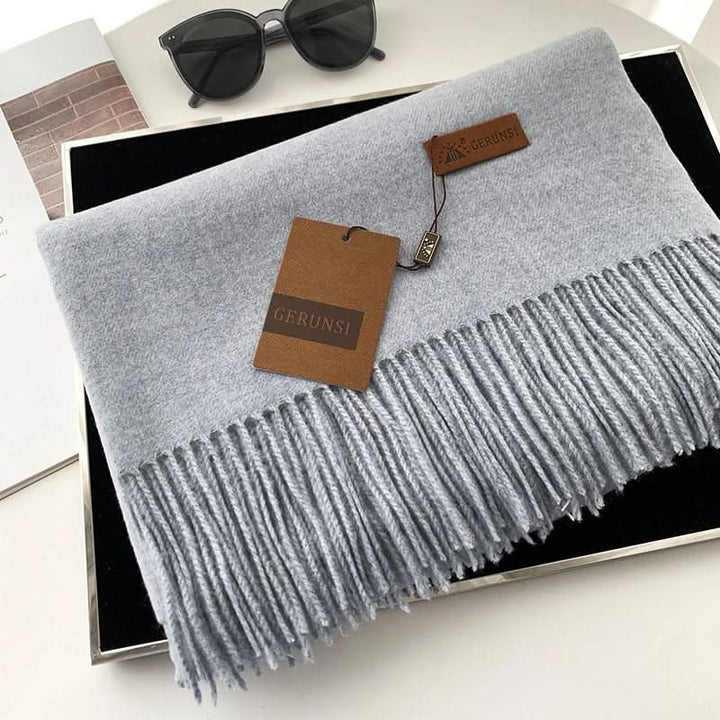 Skanto | Kvinne bomulls vinter skjerf – Myk, varm, elegant stil