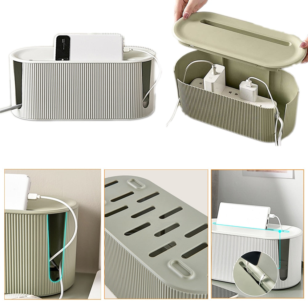StorageMaster Box - Stilig Organizer for Kabler og Adaptere Skanto
