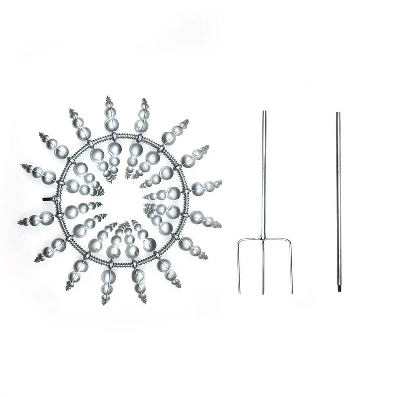Skanto | Unik Soldrevet Kinetisk Metall Vindmølle Spinner - Magiske Vindsamler for Patio, Hage, Gress Utendørs Dekorasjon