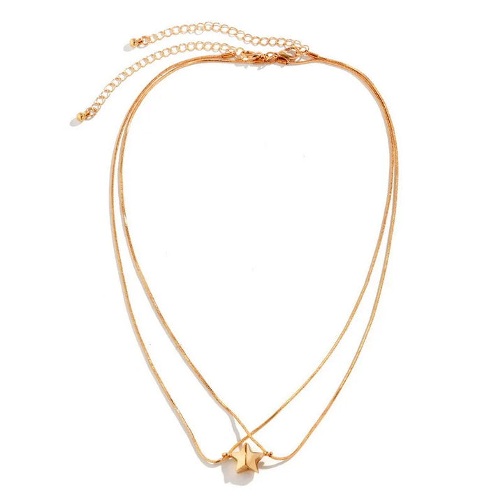 Skanto | Dainty Magnetic Star Necklace Pair