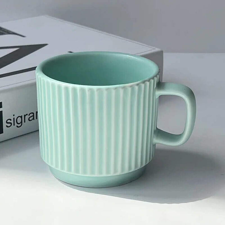 Nordisk inspirert ribbet keramikkruss for kaffe- og teelskere | Skanto