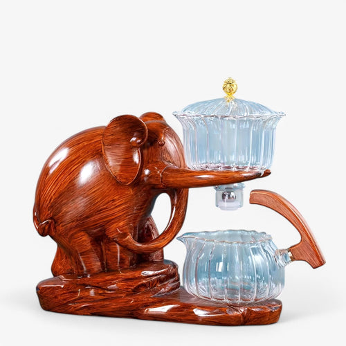 Skanto | Elephant Glass Te Sett med Varmebestandig Kanne