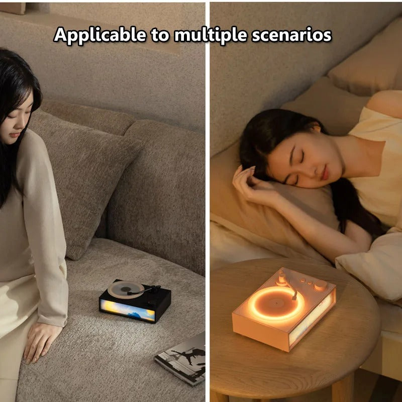 Vintage Design & LED-stemningsbelysning Trådløs aromaterapi-høyttaler | Skanto