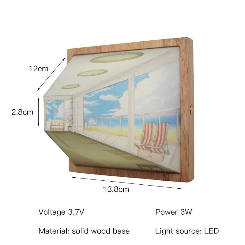 Skanto | DimenLamp - 3D LED Lampe - Moderne Veggdekorasjon - Unik Gaveidé