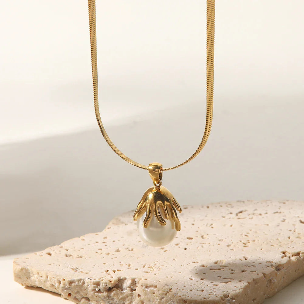 Skanto | 18k Blooming Pearl Smykke og Øredobber