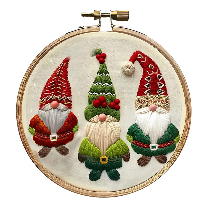 Skanto | Julebroderings startpakke, DIY korsstingsett med høytidsmønstre