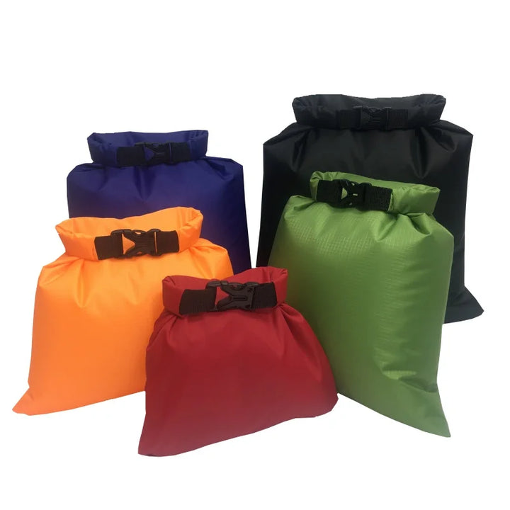 Skanto | Dry Bag Set Sealon | Vanntett & Sandfri | 5-delt sett (1,5L–6L) | For reise, strand & utendørs
