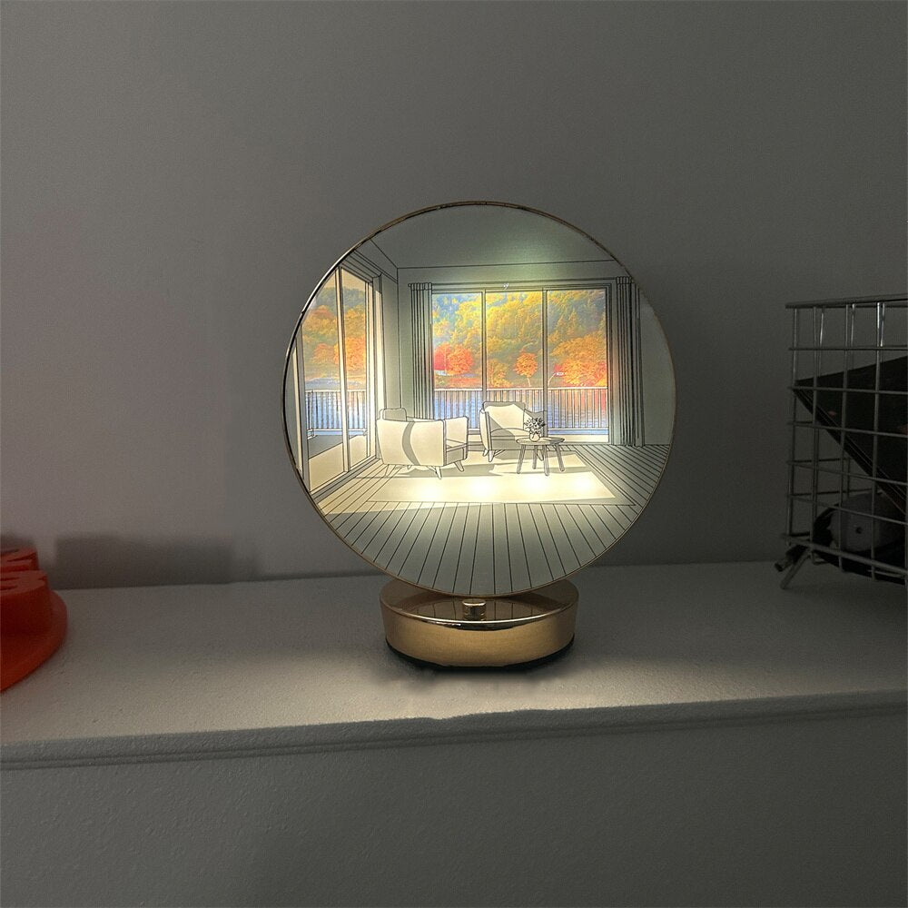 Skanto | Kreativ Kunstnerisk Orb Maleri Bordlampe