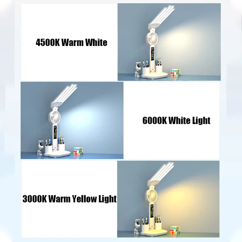 Skanto | Multifunksjonell 3 i 1 Skrivebord LED Lampe