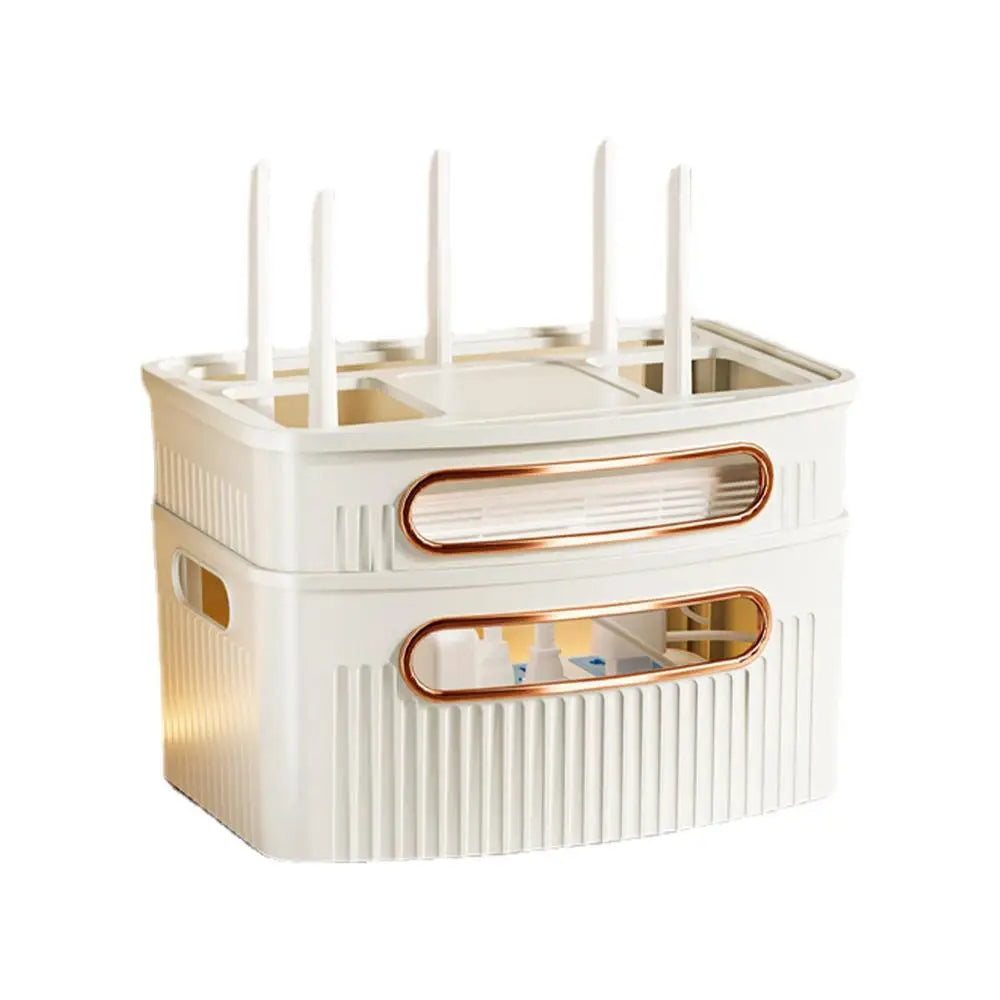 Støvtett Dekorativ Router Oppbevaringsboks Organizer | Skanto
