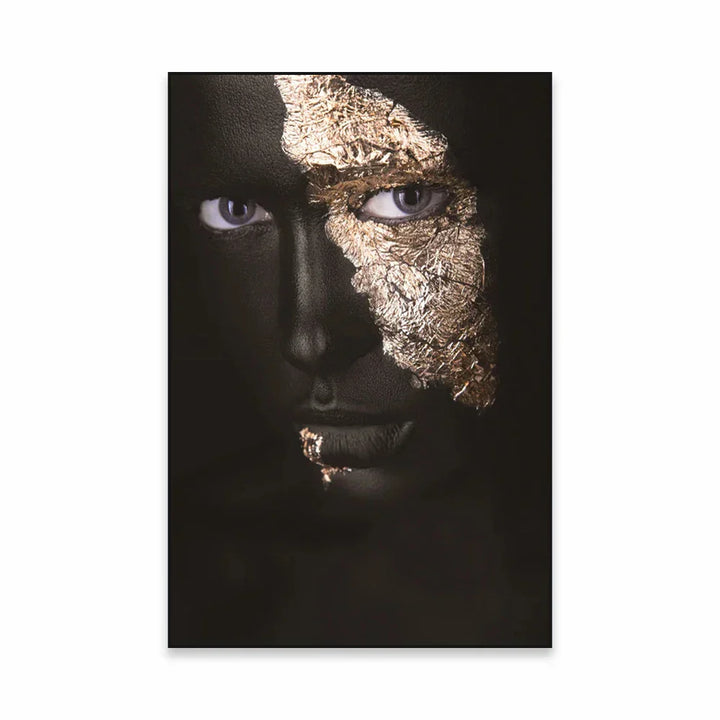 Golden Girl Fashion Veggkunst Fine Art Lerret Utskrifter Moderne Abstrakt Portrettbilder For Stue Soverom Boutique Salong Kunst Decor | Skanto
