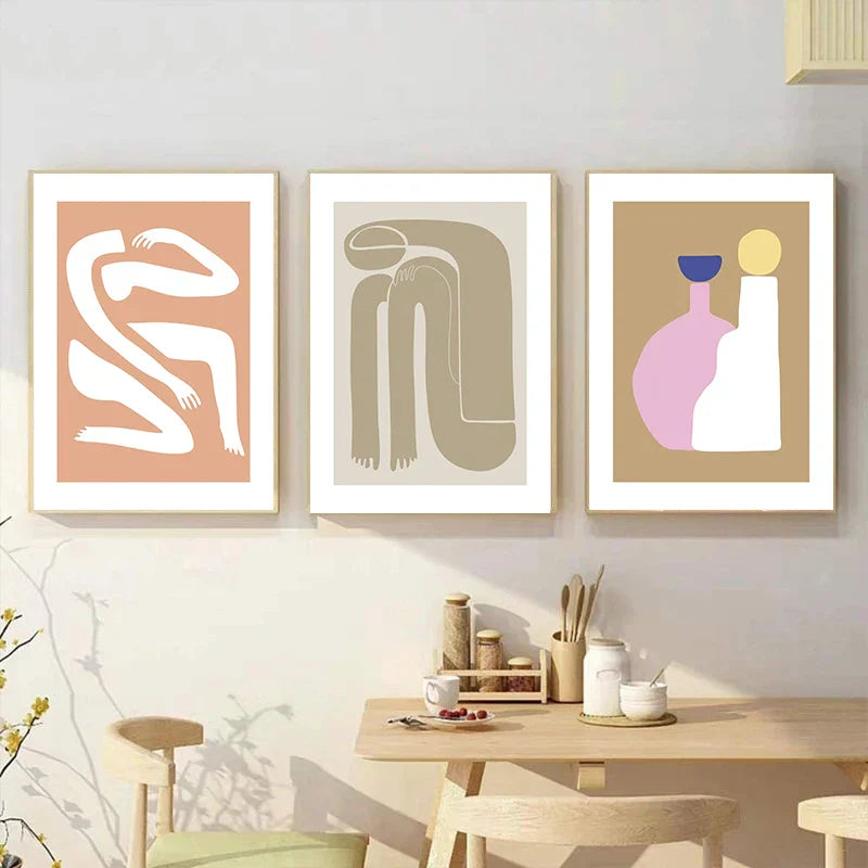 Abstract Minimalist Still Life Figure Art Fine Art Canvas Prints Posters Pictures For Living Room Bedroom Modern Home Art Decor | Skanto