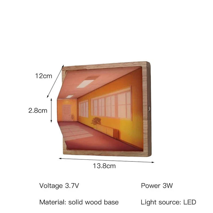 Skanto | DimenLamp - 3D LED Lampe - Moderne Veggdekorasjon - Unik Gaveidé
