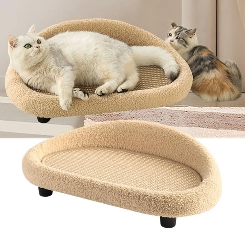 Skanto | MeowHaven Rede – Stilig Katt Seng med Kloreområde & Kosepute