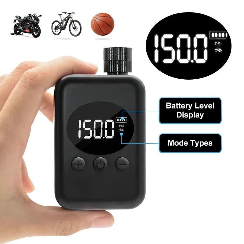 Skanto | Bærbar 150PSI Mini Sykkelkompressor for MTB & Utendørs