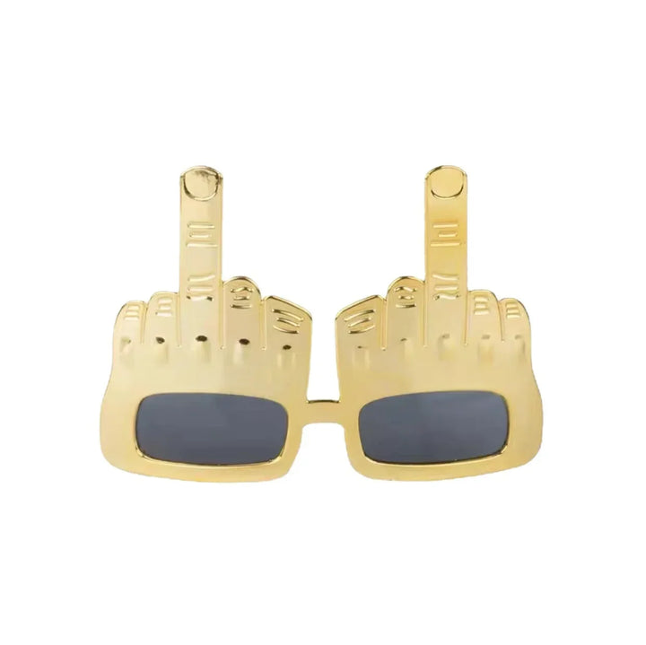 Skanto | Bold Gold Langfingre Fest Solbriller